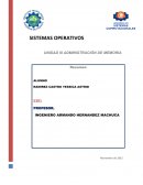 SISTEMAS OPERATIVOS UNIDAD III ADMINISTRACIÓN DE MEMORIA