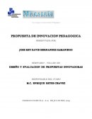 PROPUESTA DE INNOVACIÓN PEDAGÓGICA