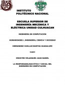 LA RESPONSABILIDAD ÉTICA Y SOCIAL DEL INGENIERO EN COMPUTACIÓN
