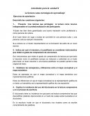 Actividades para la unidad II La lectura como estrategia de aprendizaje