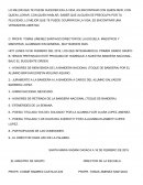 Acto cívico, Itinerario