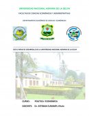 EJES O ÁREAS DE DESARROLLO DE LA UNIVERSIDAD NACIONAL AGRARIA DE LA SELVA