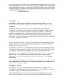 La Investigación de campo.