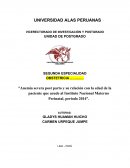 Trabajo - Anemia severa y su relación con la edad