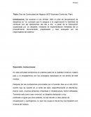 Plan de Continuidad del Negocio (BCP Business Continuity Plan)