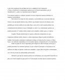LOS CONTAMINANTES QUÍMICOS EN EL AMBIENTE DE TRABAJO
