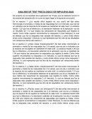 ANALISIS DE TEST PSICOLOGICO DE IMPULISVILIDAD