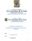 PROCESO DE INTERNACIONALIZACION DE LA EMPRESA