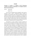 Resumen - Sampieri Capítulos 3 y 4