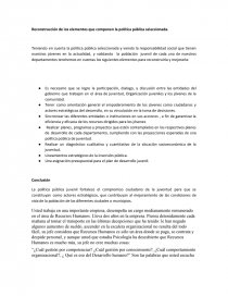 Reconstrucción de los elementos que componen la política pública seleccionada. Página 1