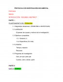 PROTOCOLO DE INVESTIGACIÓN DOCUMENTAL