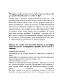 Métodos de estudio del desarrollo humano y psicológico