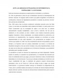 Resumen de las amenzas extranjeras experimentan el centralismo y la dictadura