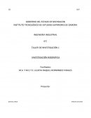 INGENIERÍA INDUSTRIAL, TALLER DE INVESTIGACIÓN 1