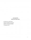 Filosofía y Sociología de la Educación.