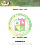 PLAN DE MERCADO EMPRESA DE PRODUCTOS AUTOMOTRICES “CASA DEL PERNO”