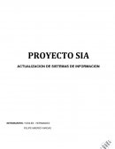 PROYECTO SIA ACTUALIZACION DE SISTEMAS DE INFORMACION
