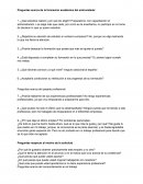 Preguntas acerca de la formación académica del entrevistado