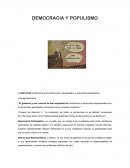 LA DEMOCRACIA Y EL POPULISMO