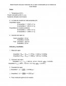 Determinación del peso molecular de un vapor condensable por el método de Víctor Meyer