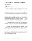La industria y el sector de servicios