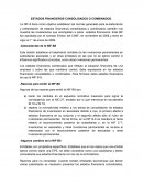 ESTADOS FINANCIEROS CONSOLIDADOS O COMBINADOS