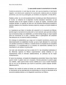 Lo que puede causar la economia en el mundo