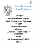 Aritmética: su aprendizaje y enseñanza