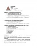 Temario del primer bimestre de Español