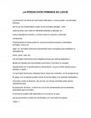 Produccion primaria de leche