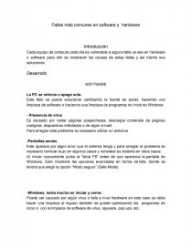 Hardware y software - Fallas. Página 1