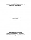 CONTRIBUIR AL GENERAR PROYECTOS DE CORTE SOCIAL A LA DISMINUCIÓN DEL CAMBIO CLIMATICO