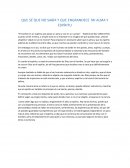 Que se que no sabia y que engrandece mi alma y espiritu