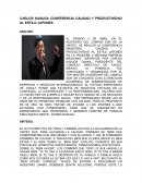 CONFERENCIA CALIDAD Y PRODUCTIVIDAD AL ESTILO JAPONES