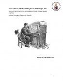 Importancia de la Investigación en el siglo XXI