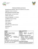 Planificación Didáctica para Alumnos