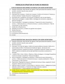 MODELOS DE ESTRUCTURA DE PLANES DE NEGOCIOS