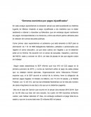 Derrama económica por pagos injustificados