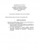 TALLER PARA EL DESARROLLO DEL CICLO CONTABLE