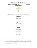 Instrumentos de evaluación para medir el proceso de atención