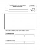 Prueba de evaluación Diagnóstica 3º básico