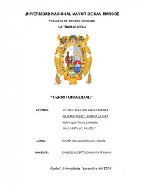 “TERRITORIALIDAD”. Página 1