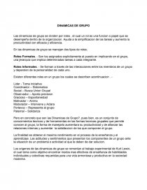 LAS DINAMICAS DE GRUPO.. Página 1
