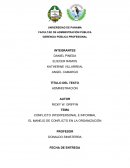 CONFLICTO INTERPERSONAL E INFORMAL: EL MANEJO DE CONFLICTO EN LA ORGANIZACIÓN