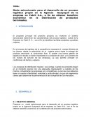 Estructura del desarrollo de un proceso logístico de la empresa La Fabril S.A.