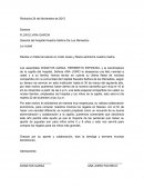 Carta Gerente del hospital Nuestra Señora De Los Remedios