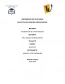 Ensayo sobre Fundamentos de la Administración