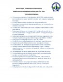 Informe de concurso de gastronomía