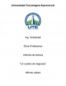 Informe de lectura: Un cuento de negocios