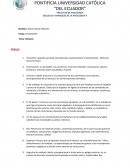 Glosario conceptos de Psicología